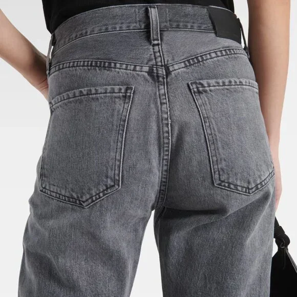 Citizens of Humanity, Charlotte high-rise straight jeans, Washed Black, Size 27 - Picture 7 of 8